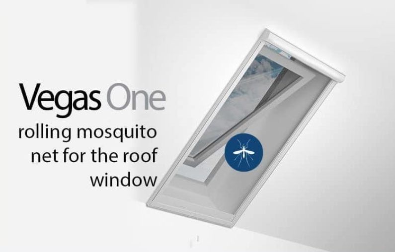Roof window with Vegas One rolling mosquito by Hosten