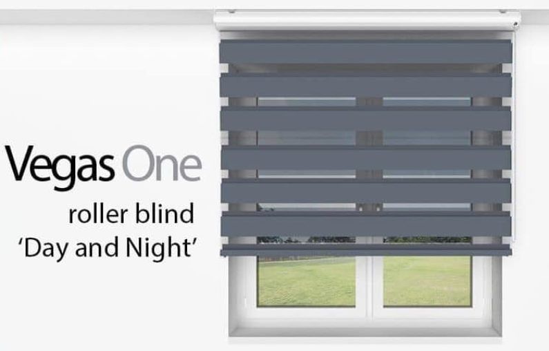 Window with Vegas One Day Night roller blind by Hosten company
